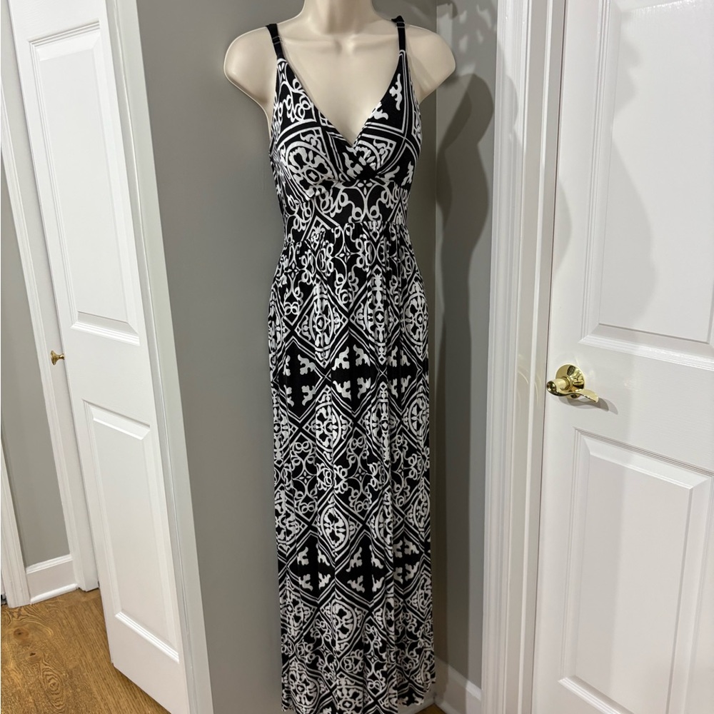 Black and White Maxi Dress